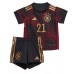 Tanie Strój piłkarski Niemcy Ilkay Gundogan #21 Koszulka Wyjazdowej dla dziecięce MŚ 2022 Krótkie Rękawy (+ szorty)
